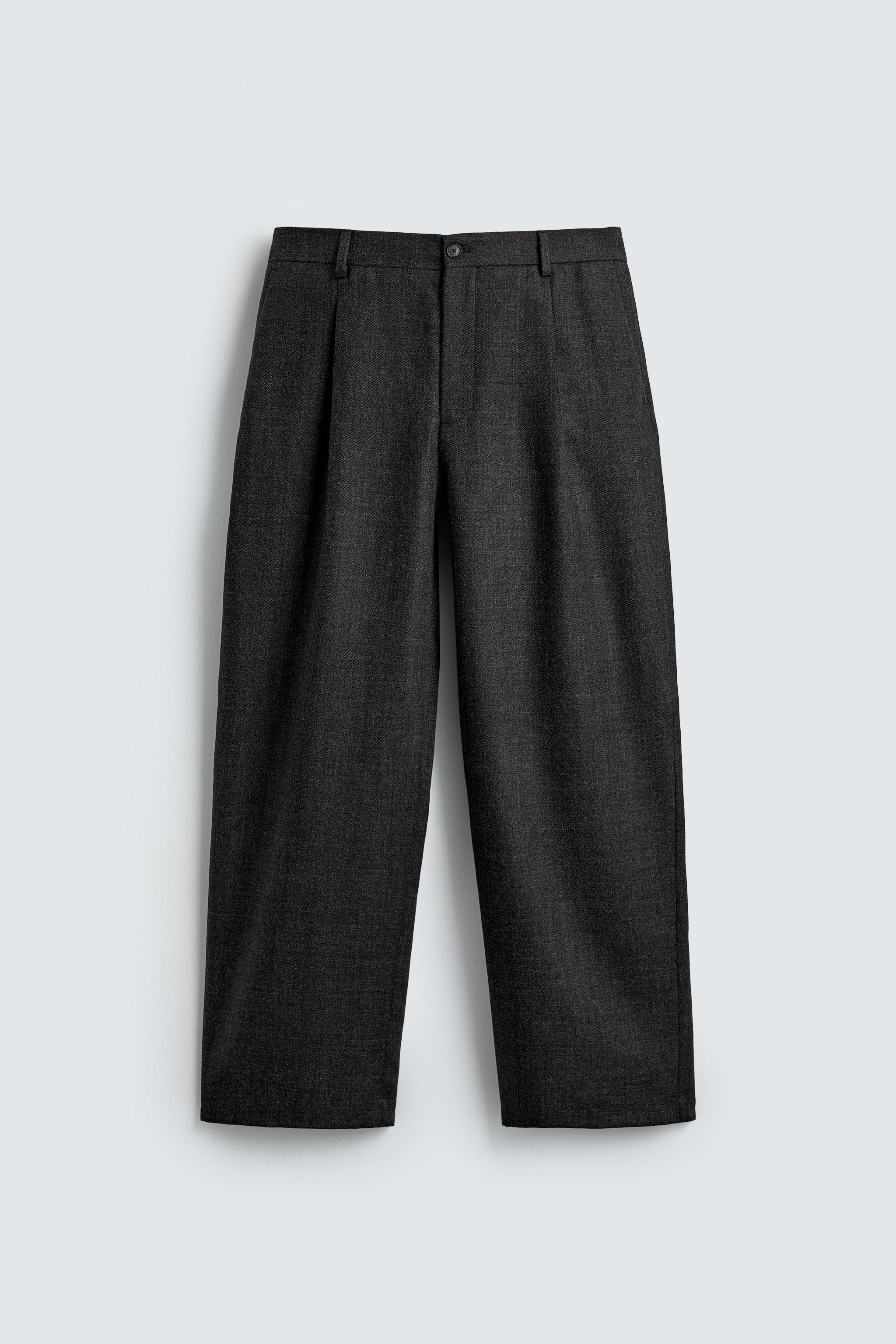 LIMITED EDITION 100% WOOL PLEATED PANTS